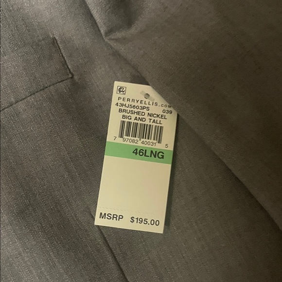 Perry Ellis Classic Gray Suit Jacket - Picture 3 of 6
